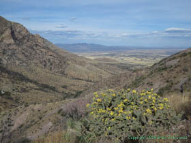 View from Montezuma Pass