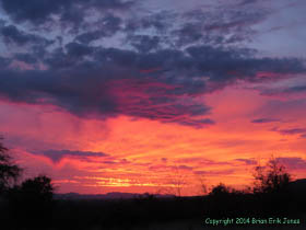 Sunset from camp.