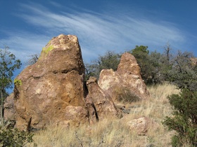 Neat rock formations along on AZT Passage 2.