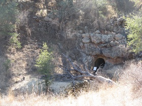 A stereotypical mine shaft we passed on AZT Passage 3.