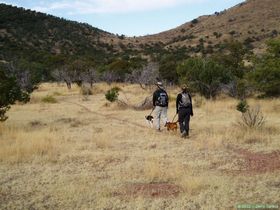 Brian and Cheetah starting out on AZT Passage 3.