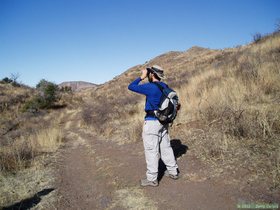 Brian scans Meadow Valley from AZT Passage 3.