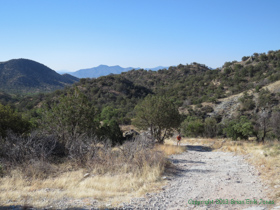 Shaun hiking along AZT Passage 4.