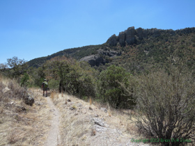 Jerry hiking along AZT Passage 4.