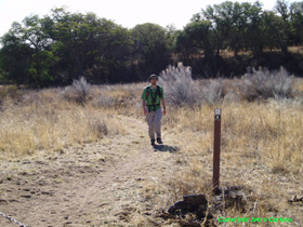 Brian hiking on AZT Passage 5.