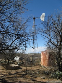 The windmill at Hope Camp