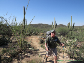 Jerry on the Quilter Trail.