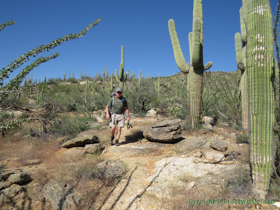 Jerry on the Quilter Trail.