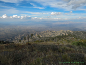 There are great views from the top of the mountain.