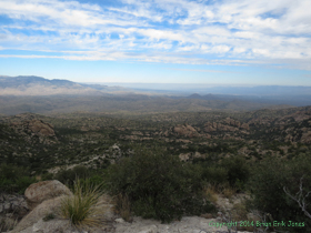 Looking northeast towards the San Pedro River valley.