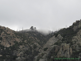 The clouds continued to chase us all morning.