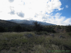 The clouds finally stopped chasing us and stayed in the higher country.