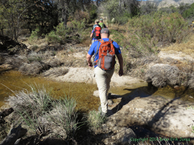 There was a little bit of water in the upper Agua Caliente drainage.