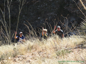 The crew practices their Queen of England waves.