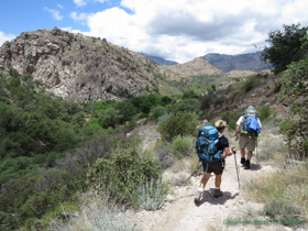 The descent into Sycamore Reservoir.