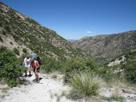 Jerry and Cheetah at Romero Pass.  The end of Passage 11 and the start of Passage 12.