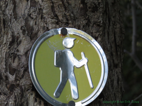 The emblem of the fabled unicorn hiker.