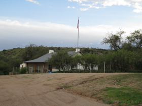 What I think is the historic post office at American Flag.