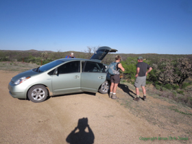 Shaun, Cheetah and Jerry get ready to hike AZT Passage 15.