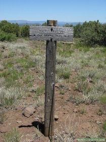 A sign along AZT Passage 26.