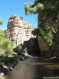 Hiking down Aravaipa Canyon