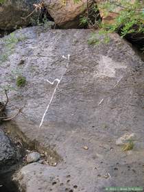 Interesting quartz vein in Virgus Canyon