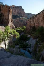 Looking from Horse Camp Canyon to Aravaipa Canyon