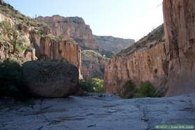 Looking from Horse Camp Canyon to Aravaipa Canyon