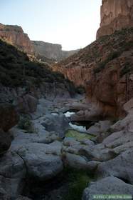 Looking from Horse Camp Canyon to Aravaipa Canyon