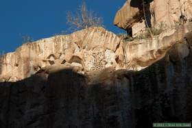 Honeycomb pattern in a cliff wall in Horse Camp Canyon