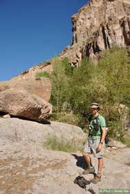 Me before setting off on my own to explore Horse Camp Canyon.
