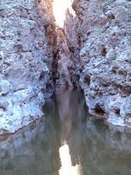 The entrance to Little Blue Box on Little Blue Creek.