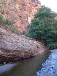 Little Blue Creek at dusk.