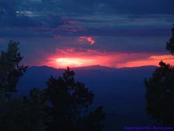 A beautiful sunset from camp.