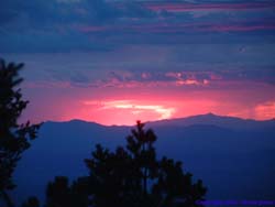 A beautiful sunset from camp.