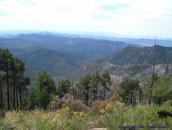 The view down into Mexico.