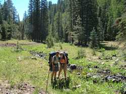 Shannon and I enjoying the beauty of Fish Creek.