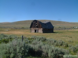 An old derelict barn in Monida.