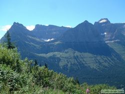 View along the Going to the Sun Road.