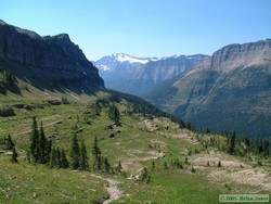 A beautiful area below Cut Bank Pass.