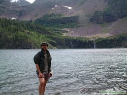 Here I am in front of Buffalo Woman Lake.