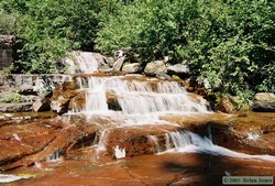 The waterfall where we had lunch.