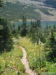 Nearing Pitamakan Lake.