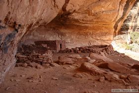 Perfect Kiva Ruin in Bullet Canyon.