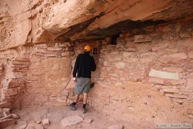 Steve at Jailhouse Ruin in Bullet Canyon.