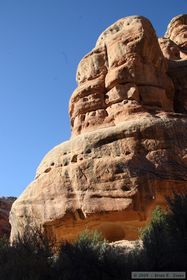 Hiking up Grand Gulch.