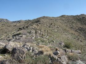 The ridgeline we hiked up to get to our camp..