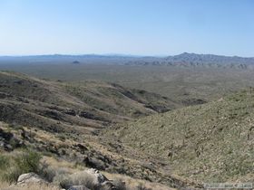 Looking back on the ridgeline we'd ascended.