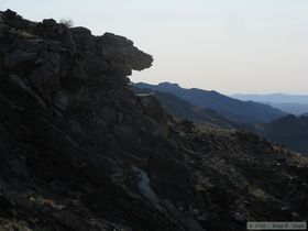 I tried to get to that ledge out there, but there was too much exposure for comfort.
