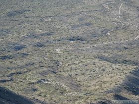 We could see Jerry's truck from our camp at the saddle.